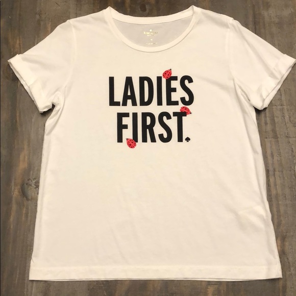 EUC kate spade Ladies First tee - Picture 2 of 5